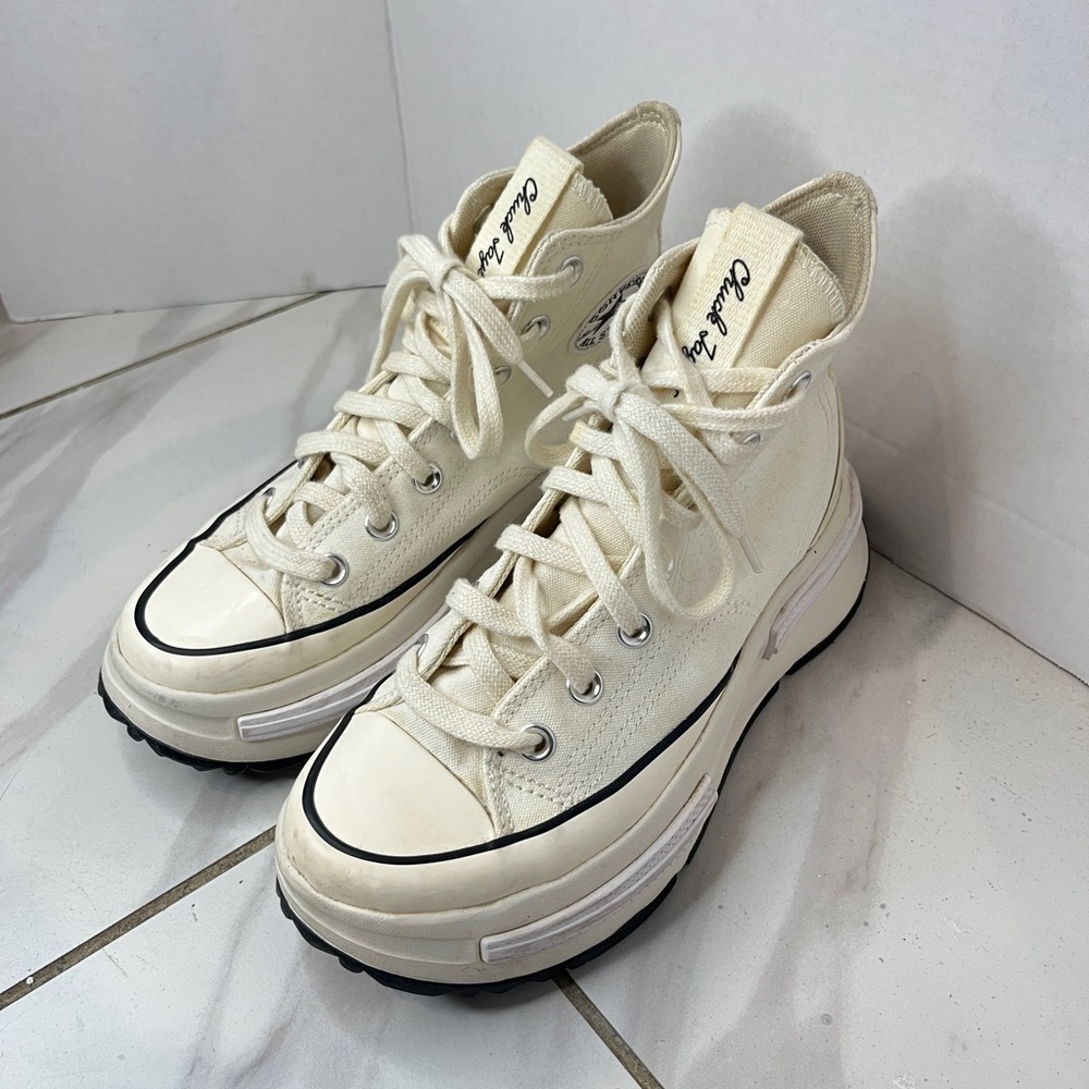 Unisex Converse Run Star Legacy CX Lace Up High Top Shoes Beige Men’s 4 WO’S 5.5 - Picture 2 of 14